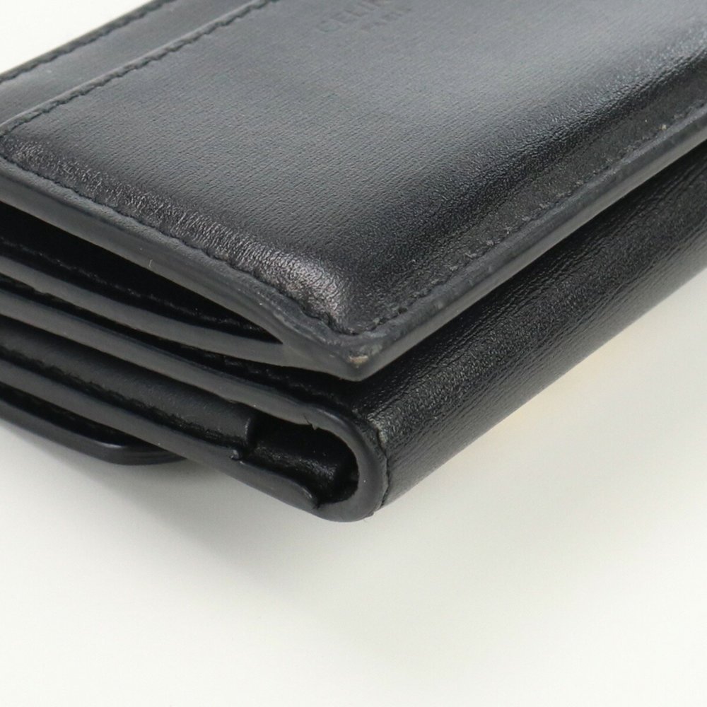 CELINE Celine with coin purse Triomphe 10I65 3DPV 38NO tri-fold wallet calf l... - Picture 9 of 10